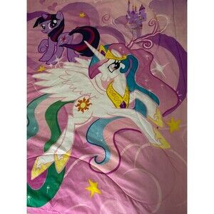 My Little Pony Twilight/Princess Celestia Reversible Comforter~Twin/Full 86x64"